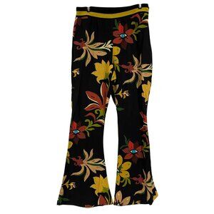 Farm Rio Calla Flare Retro Floral Pants‎ Size S